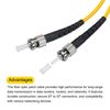 sourcing map 3.28Ft Single-mode Simplex Fiber Optic Patch Cable ST to ST for Data Centers Router Switches Transceivers