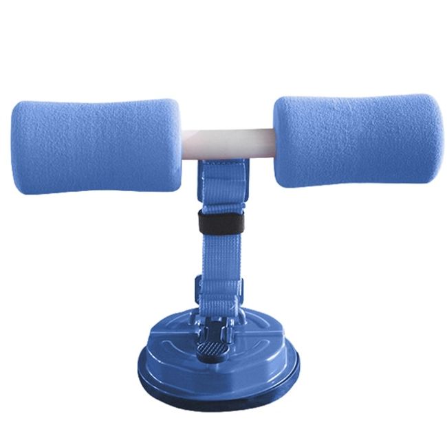 Nordic Lying Leg Curl Leg Squat Hamstring Hamstring Stretcher with Padded Ankle Bar Home Fitness Equipment for Abdominal Fitness Strength, Blue