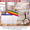 15 A5 Zip Bags Document Wallet Pouch Assorted Colors