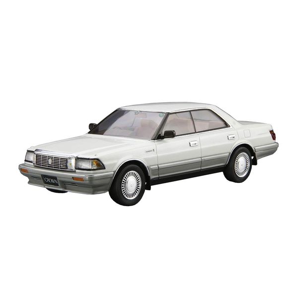 Aoshima Bunka Kyozai 1/24 The Model Car Series No.87 Toyota UZS131 Crown Royal Saloon G 1989 Plastic Model