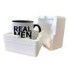 Real Men Bake - 11oz - Ceramic Two-Tone Mug for Coffee/Tea - Black/White - One Size