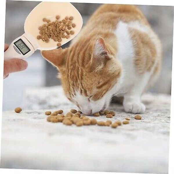 Pet Food Scale Electronic Digital Weighing Cup Pet Feed Animal Measuring Spoon