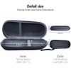 Enerfort Hard EVA Razor Travel Case Compatible with Gillette Men's Razor - Mesh Pocket for 2 Razor Blades + Lightweight Carrying Handle + Durable Zipper (Only Case) (Black)