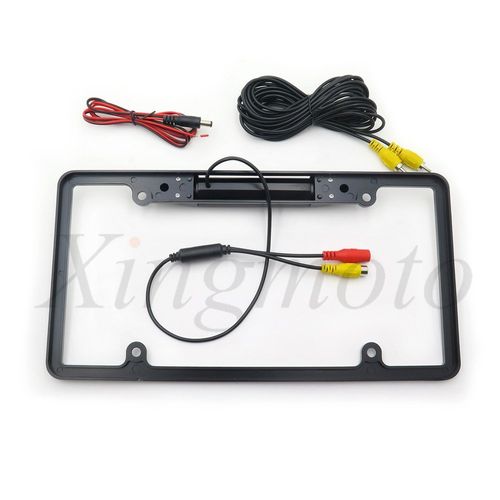 US License Plate Frame Mount Waterproof Night Vision Car Rear View Backup Camera