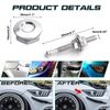 Xotic Tech Bumper Hood Lock Lid Kit Push Button Quick Release Fasteners Universal for Car (Silver)
