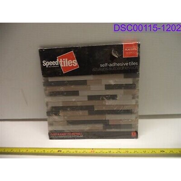 Qty = 3: Placidity Mixed Grays Self Adhesive Wall Tile 11.65" x 11.69" x 0.2"