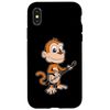 iPhone X/XS Comic monkey playing banjo Case