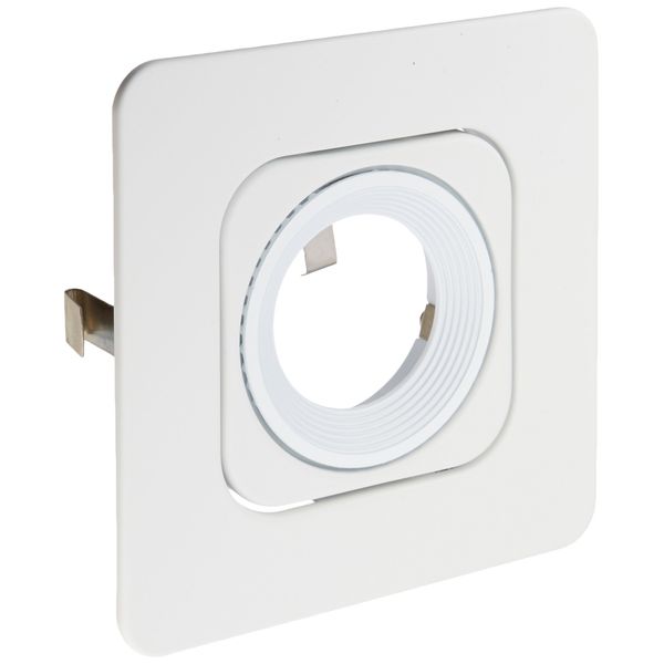Elco Lighting EL2440W 4" Low Voltage Square Adjustable Gimbal Ring Trim
