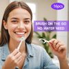 JOUGE Disposable Mini Toothbrush Travel Toothbrushes with Toothpaste Portable Peppermint (Perppermint, 80pcs)
