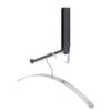 blomus 63262 Wall Hook, flip-Down LANCA, Black, rectangle,3.8 x 2 x 25.5 cm