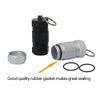 Shintop 2PCS High Capacity Aluminum Container Keychain Waterproof Pill Container