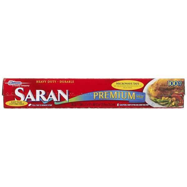 Saran Premium Plastic Wrap, 100 Sq Ft