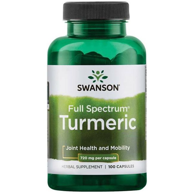 TURMERIC (Curcuma longa) (Rhizome) 720mg 100 Capsules, Joint Health Mobility