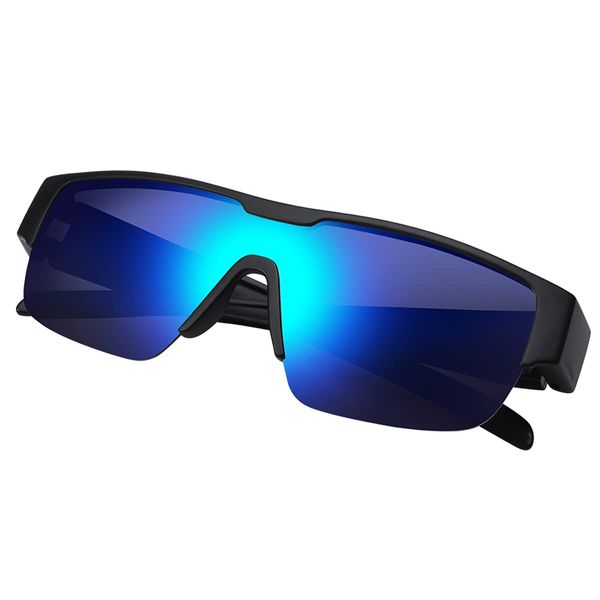 TINHAO Over Glasses, Polarized Over Sunglasses, Lightweight TR90 Sports Sunglasses, Polarized Lenses, UV Protection, Reflective Light, Strong Light, Glare Protection, Driving, Golf, Fishing, Running, Outdoors, Men's, Women's, Polarized Sunglasses, blue mi