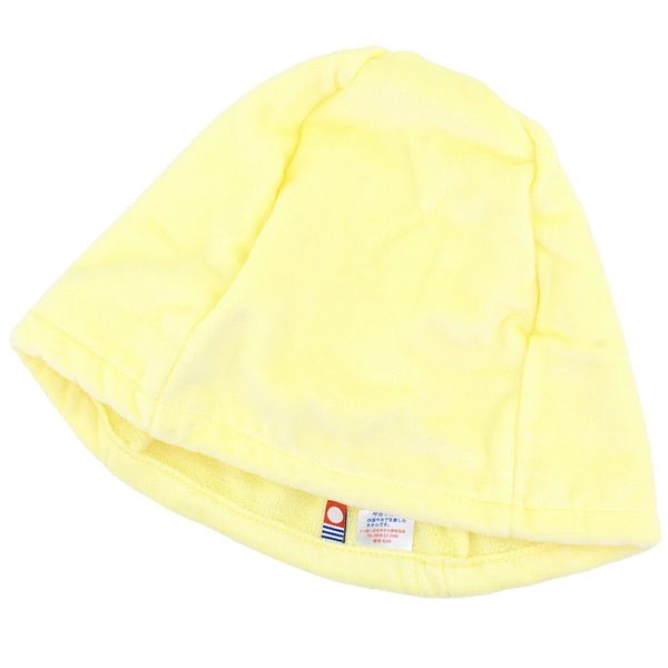 Imabari Towel Sauna Cap, Leisure Hat, 100% Cotton, Made in Japan, Antibacterial, Shirring, Mustard, M