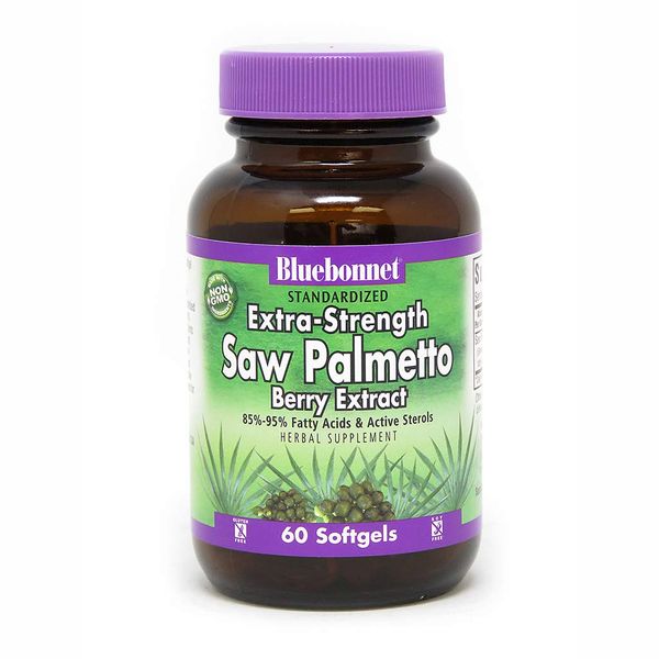 BlueBonnet Extra Strength Saw Palmetto Berry Extract Supplement, 60 Count