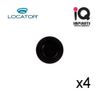 Zest Locator Genuine Processing Retention Replacement Inserts Caps Black (4 pk)