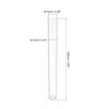 sourcing map 30Pcs PS Plastic Test Tubes with Cork Stoppers, Round Base, 12x100mm, Storage Container for Scientific Experiments Sample Display Decorations
