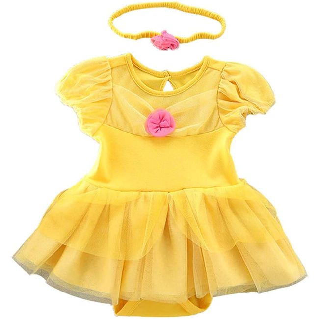 Lovely Mermaid Toddler Baby Girls Princess Costume Halloween Tutu Dress Up Bodysuit Christmas Romper (6-9 Months,9005)