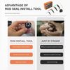 6Pcs Hydraulic Cylinder Piston Rod Seal U-Cup Twistor Installation Tool Set Kit