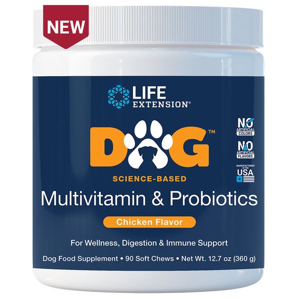 Dog Multivitamin & Probiotics / Chicken Flavor - 90 Soft Chews