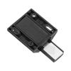 sourcing map Glass Door Magnetic Touch Catch Latch Closure Plastic Black 4pcs