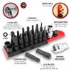 Performance Tool W1383 16-Piece Tamper Resistant Star Bit Socket Set - Chrome...