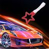 jdm White-Red STAR TSURIKAWA Ring Subway Train Bus Handle Strap Charm Drift