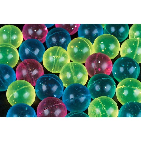 24 GLITTER 27MM SUPERBALLS, HIGH BOUNCE, BOUNCY BALL BALLS, SUPER FAST SHIPPING