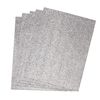 Hobby & Crafting Fun 22cmx30cm Craft Foam Sheets 5pcs - Glitter Silver #1531