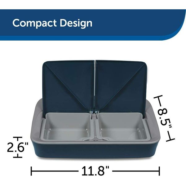 PetSafe PFD00-15426 Digital 2 Meal Automatic Pet Feeder f/ Small to Medium Pets