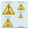 23 PACK GPS Tracking Warning Theft Deterrent Laminated Stickers High Quality
