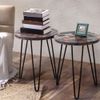 Greenage Reclaimed Wood Side End Table for Small Spaces Coffee Table Night Stand