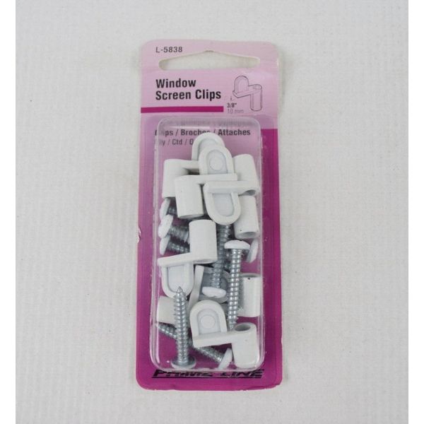 Prime Line Products L-5838 Window Screen Clips 3/8in