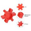 sourcing map 8pcs L75 Jaw Coupling Insert, Urethane Flexible Solid Type Jaw Coupling Center Insert for L Jaw Coupling L-Jaw Coupler Set, Red