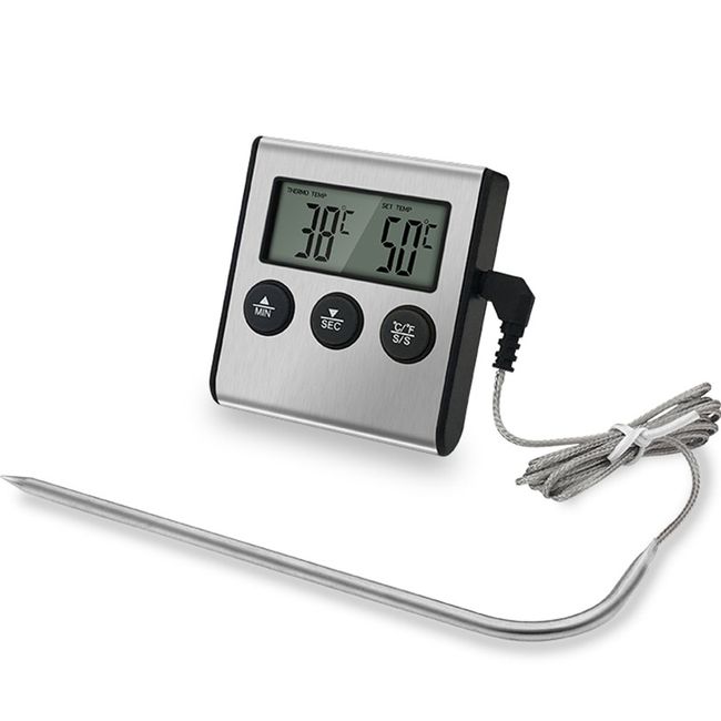 Kitchen Digital Cooking Thermometer Meat Food Temperature For Oven