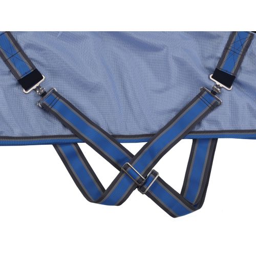 LEAFOREST Horse Mesh Fly Sheet Standard Neck Summer Rug Blue 63"