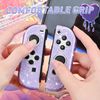 DLseego Protective Cover for Switch/Switch OLED Controller,Transparency Glitter Soft TPU Handle Protector Grip Case Shell,Purple