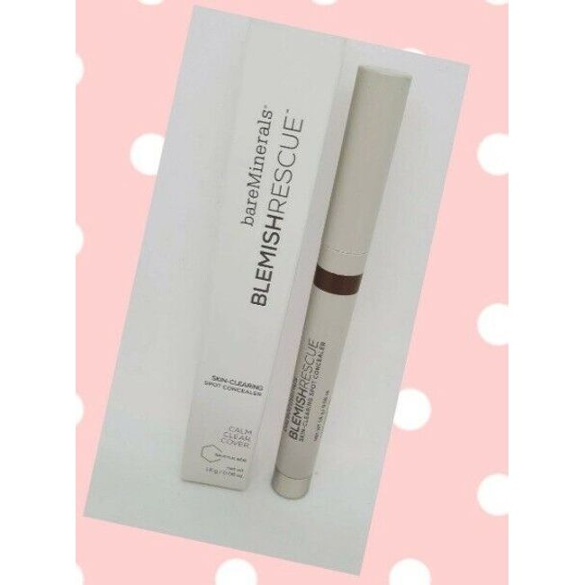 NIB bareMinerals Blemish Rescue Skin Clearing Spot Concealer Dark/Deep 5.5N