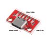 AEDIKO 5pcs USB Type C Breakout Board Serial Breakout Socket 16P 2.54 mm PCB Converter Board