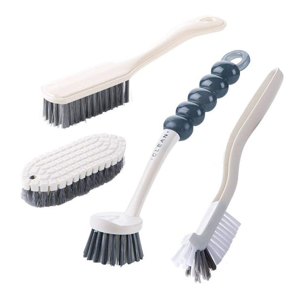 Cleaning Brushes Set, Dish Brush,Scrub Brush Bathroom Brush, Kitchen Scrub Brush,Bottle Cleaning Brush ,Shoe Cleaning Brush, 4pcs