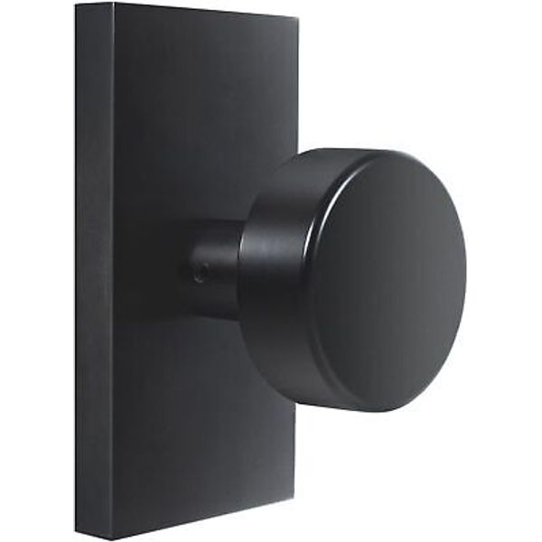 Matte Black Interior Door Knob, Modern Passage Rectangle Passage,