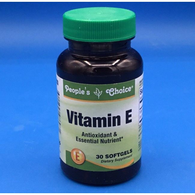 PEOPLE's CHOICE Vitamin E 30 Tablets EXP 03/24 NEW SEALED Fast Free Shipping!