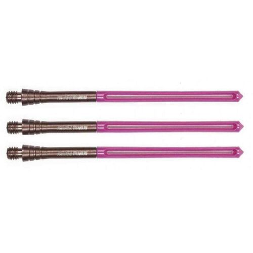 Unicorn Dart Shafts | Sigma Phase 5 | 100% Titanium Adaptor, Durable Hi-Flex Shaft | Long 74.4 mm | Rosso | 3 Stems