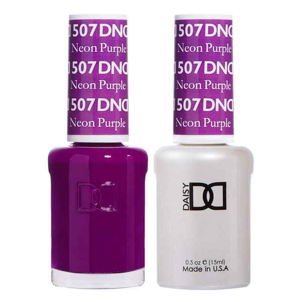 DND Duo Gel & Nail Polish Set - Neon Purple 507-2x15ml