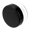 SHEUTSAN 200 Pack 3 Gram Plastic Jars with Black Lids, 3ml Plastic Makeup Sample Containers, Empty Clear Containers for Samples, Make Up