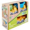 Construction Vehicle Includes Scooper, Dumper, Mixer, 1 Character- 3 Pack - 4C