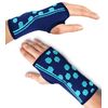 Sparthos Wrist Support Sleeves (Pair) – Compression Wrist Brace for Men and Women - Carpal Tunnel Tendonitis Arthritis Pain Relief Recovery from Wrist Pain, Strains, Sprains, Bursitis (Blue-S)