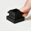 Matte Black "Enfield" Rope Twist Stair Spindle - with Embedded Landing Brackets