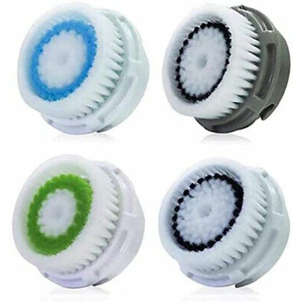 4 Pack Clarisonic Replacement Deep Pore Cleansing Brush Head for Mia 1,2,3
